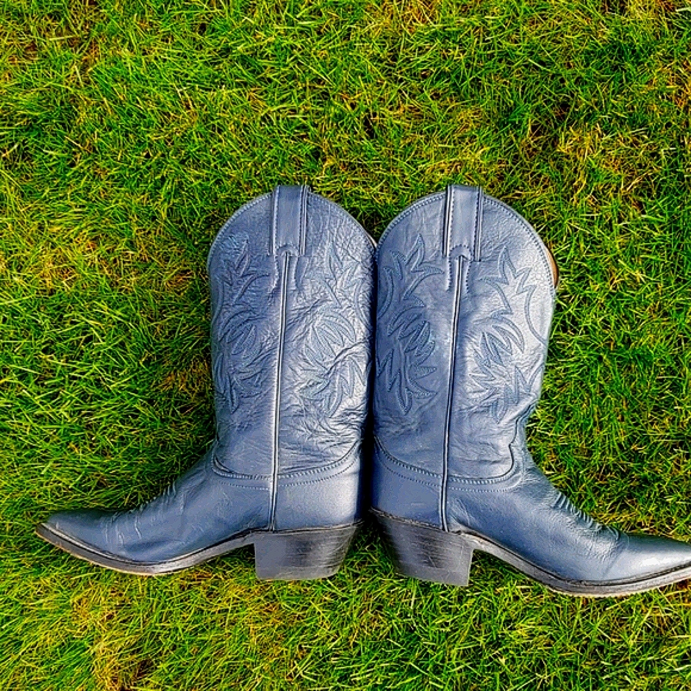 Justin 🎉Host Pick Navy Cowboy Boots - Picture 2 of 5